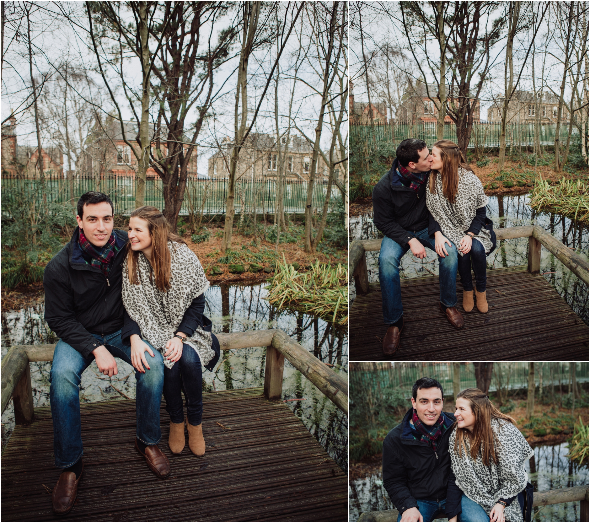 pre wedding engagement shoot botanical gardens edinburgh