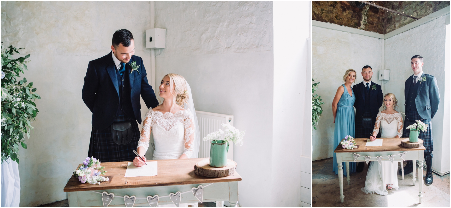 cowshed crail rustic barn wedding scotland