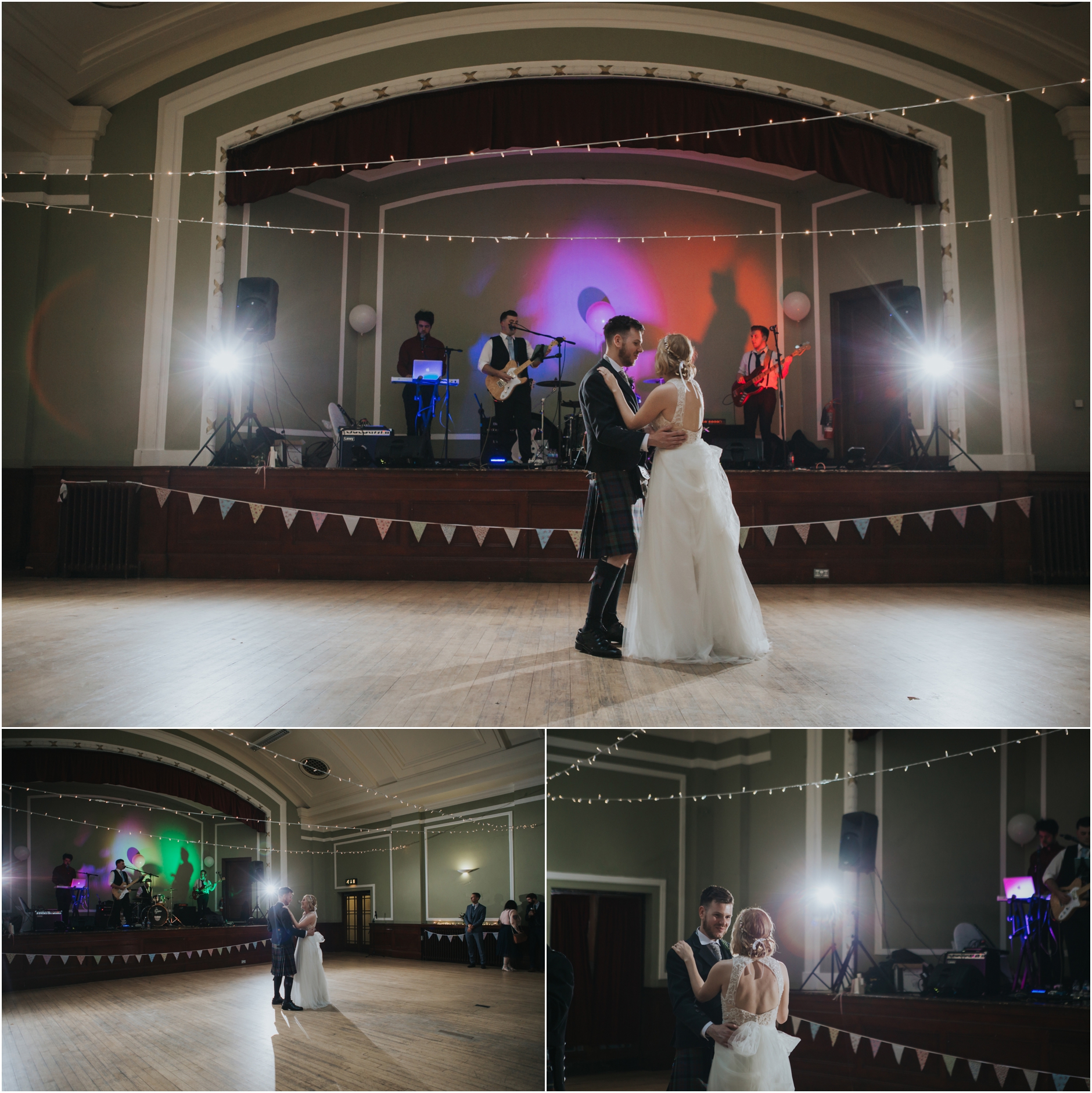 couple first dance wedding thomas morton hall edinburgh