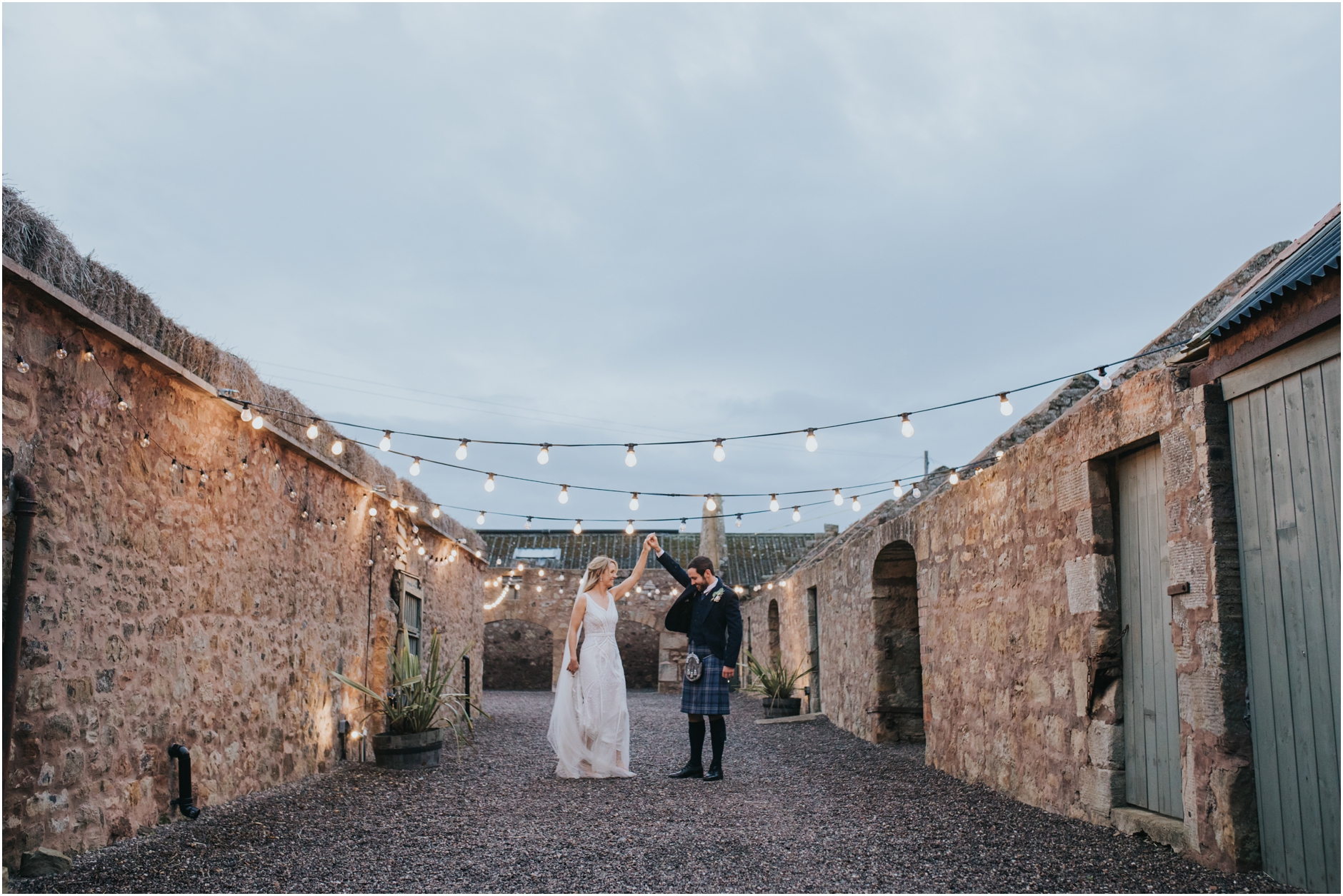 cow shed crail wedding photos scotland barn wedding