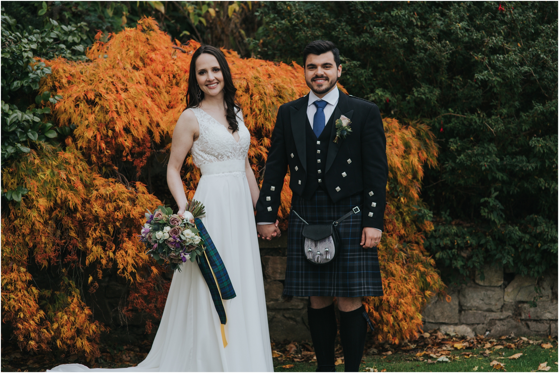 autummn prestonfield house edinburgh scotland alternative elopement wedding photographer