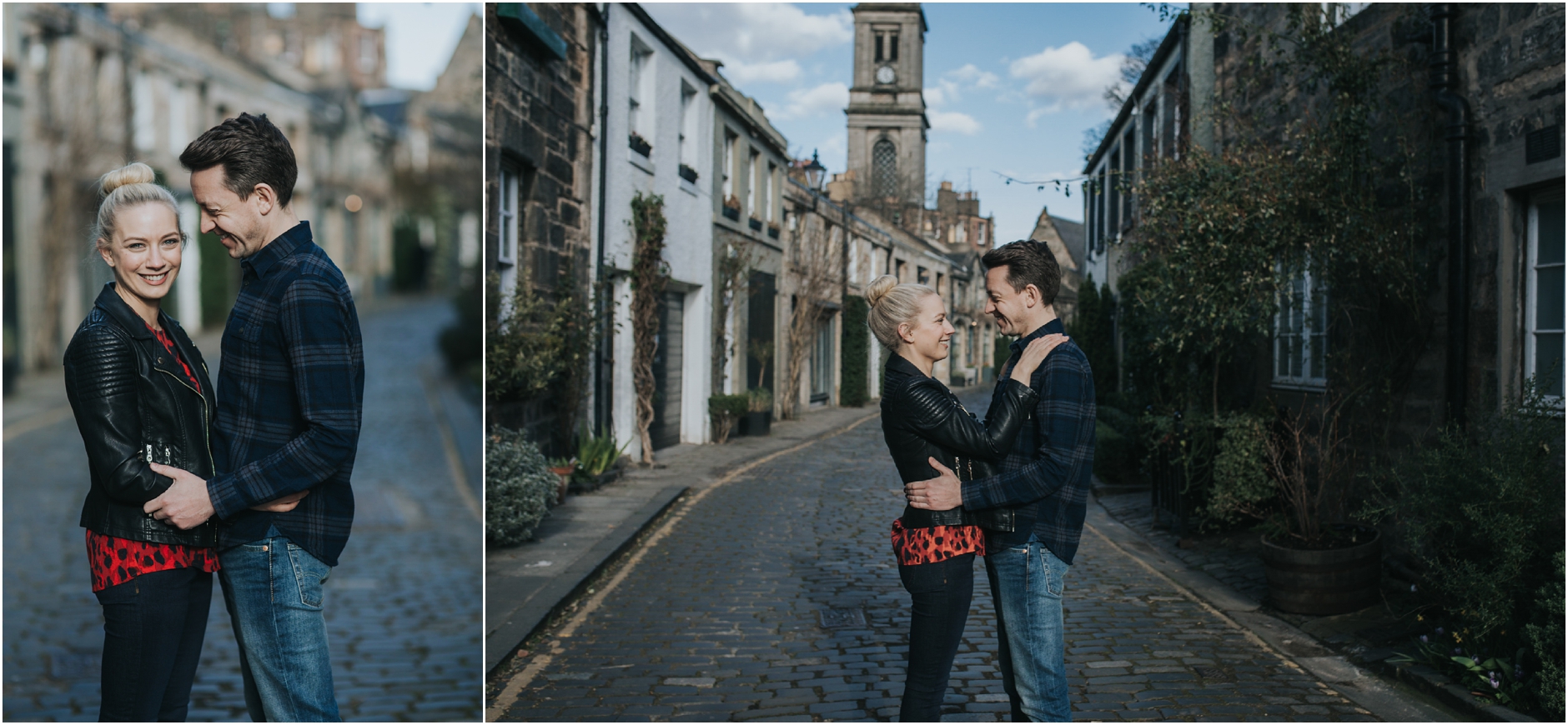 stockbridge edinburgh pre wedding engagement photoshoot