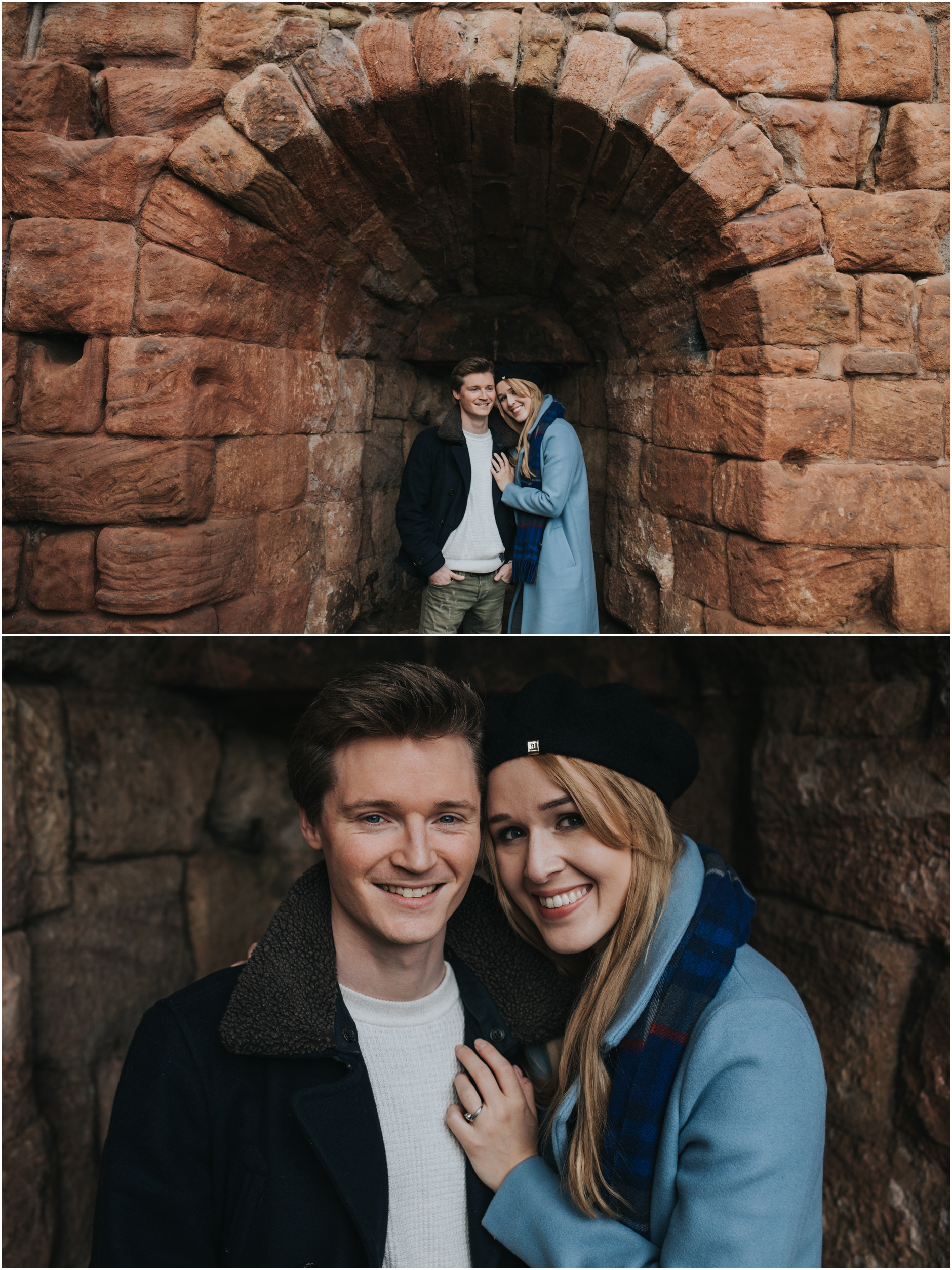 roslin glen edinburgh pre wedding engagement photoshoot