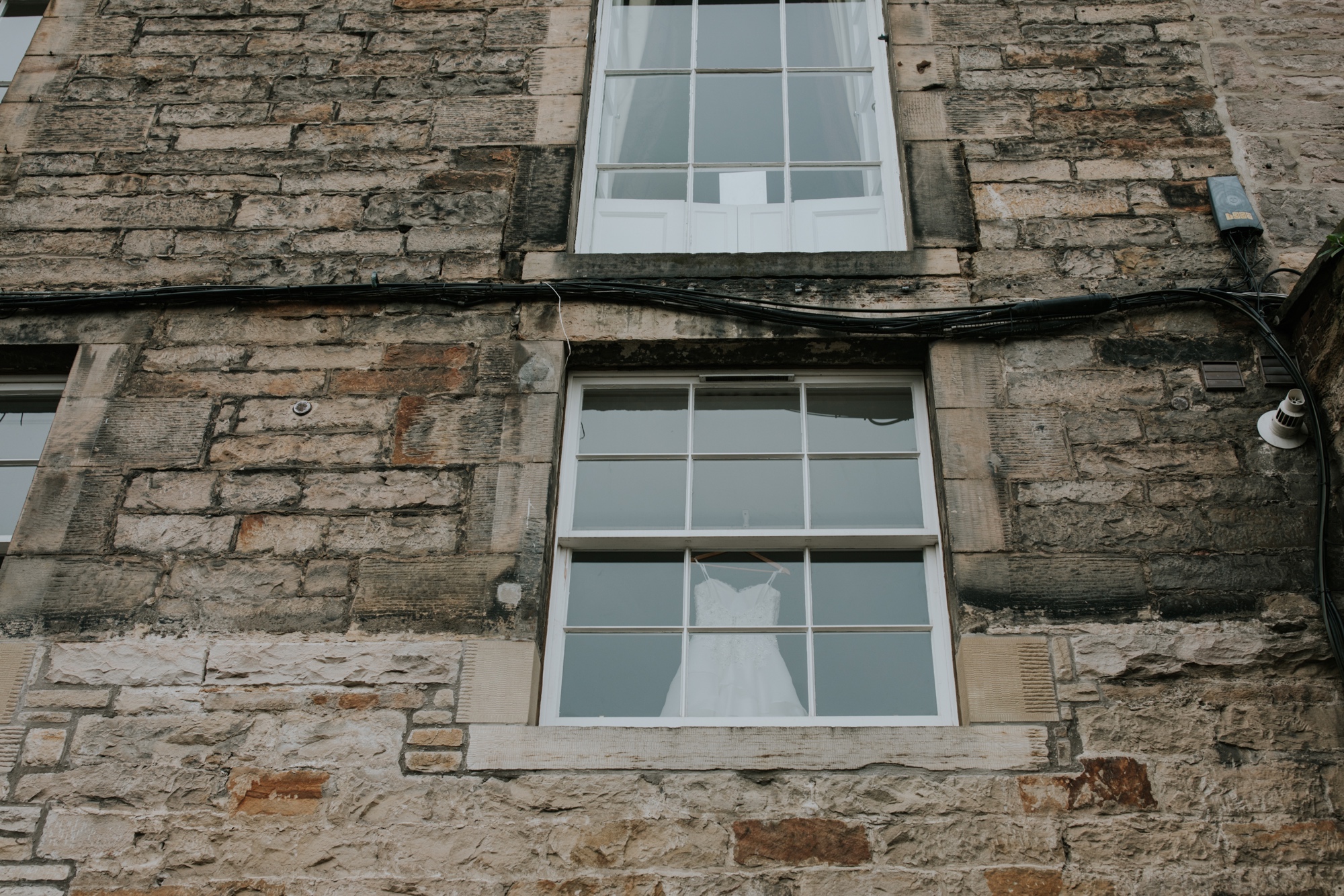 rainy kirknewton stables wedding photographer
