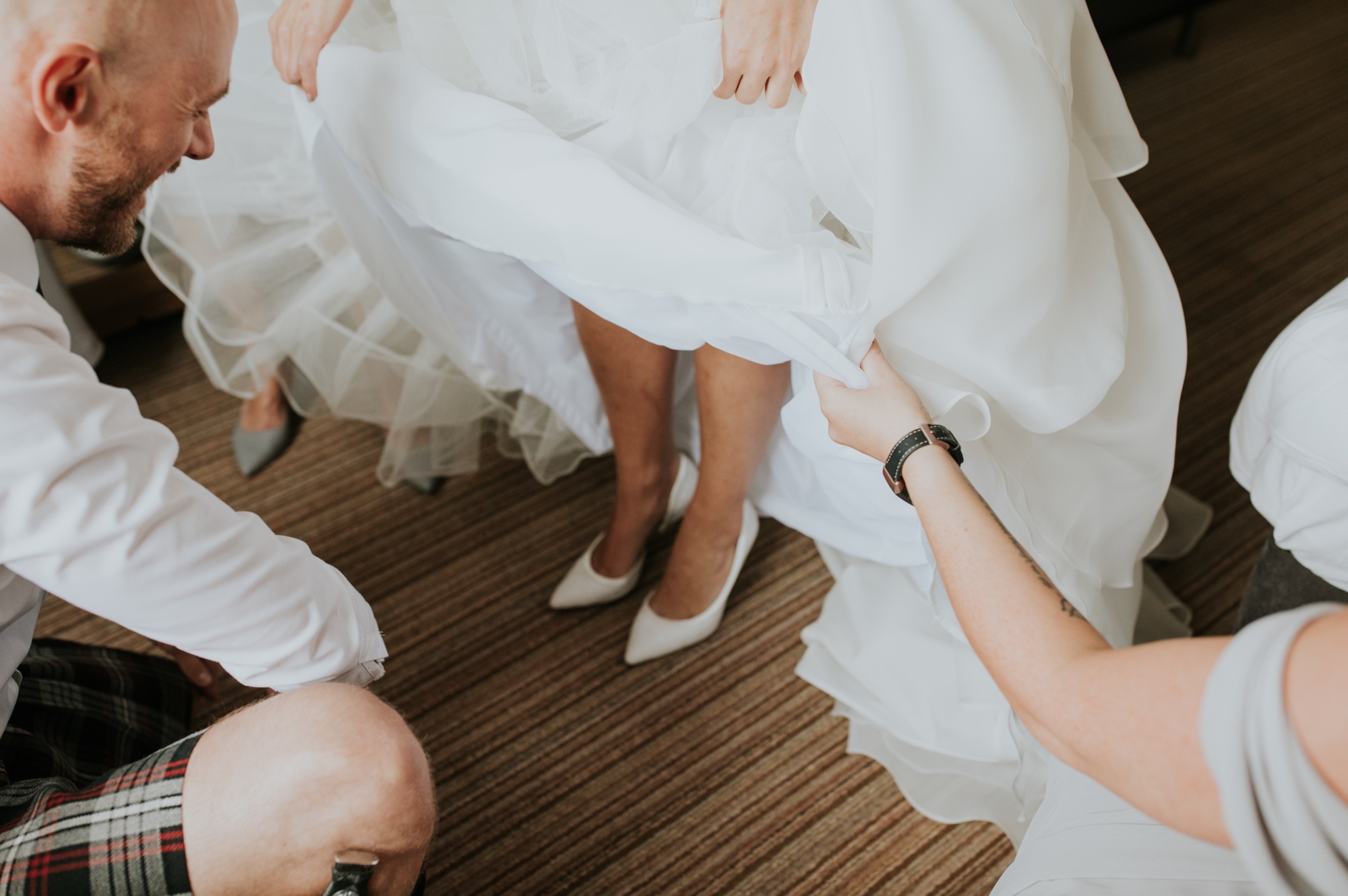 rainy kirknewton stables wedding photographer