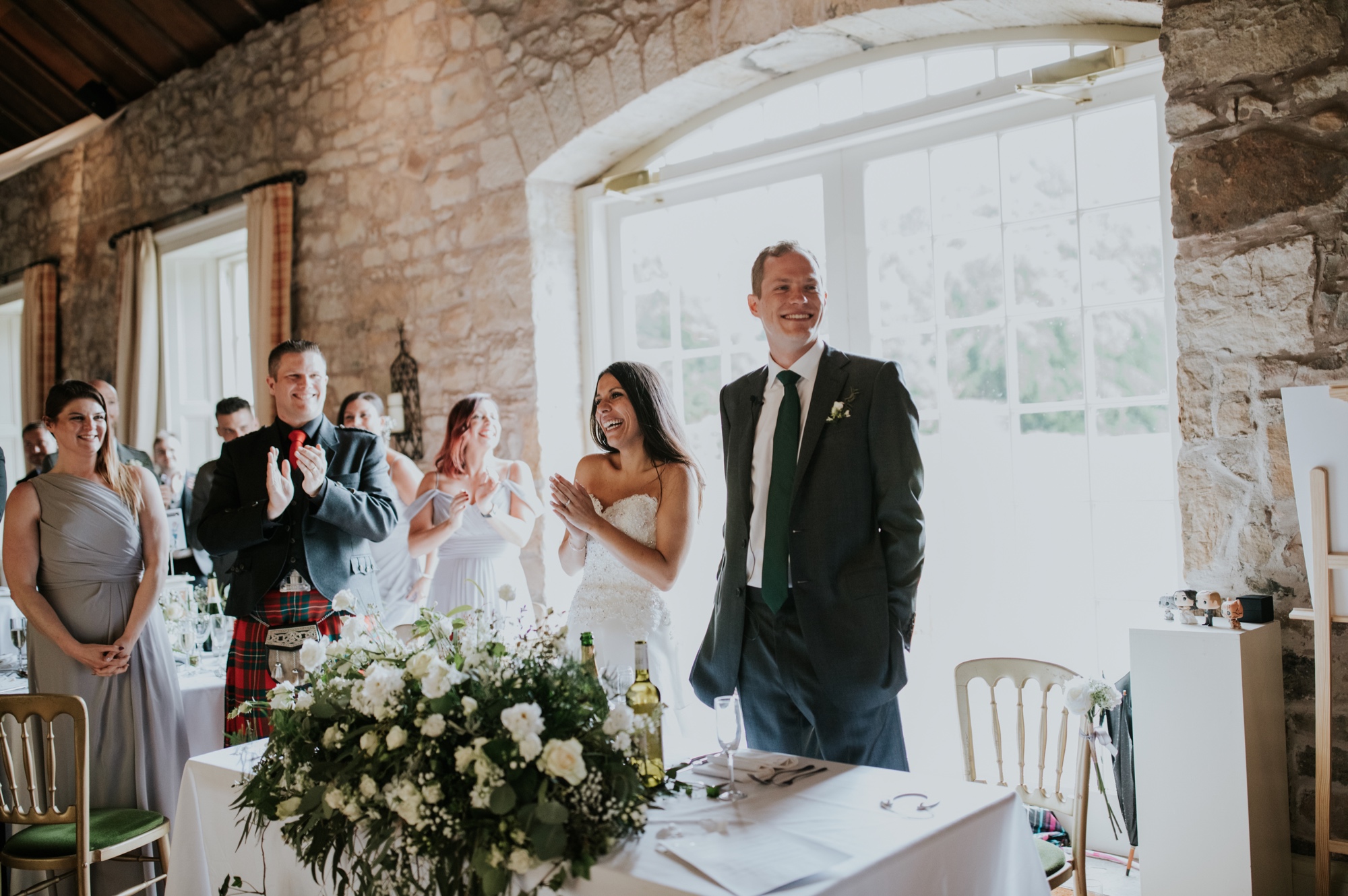 rainy kirknewton stables wedding photographer