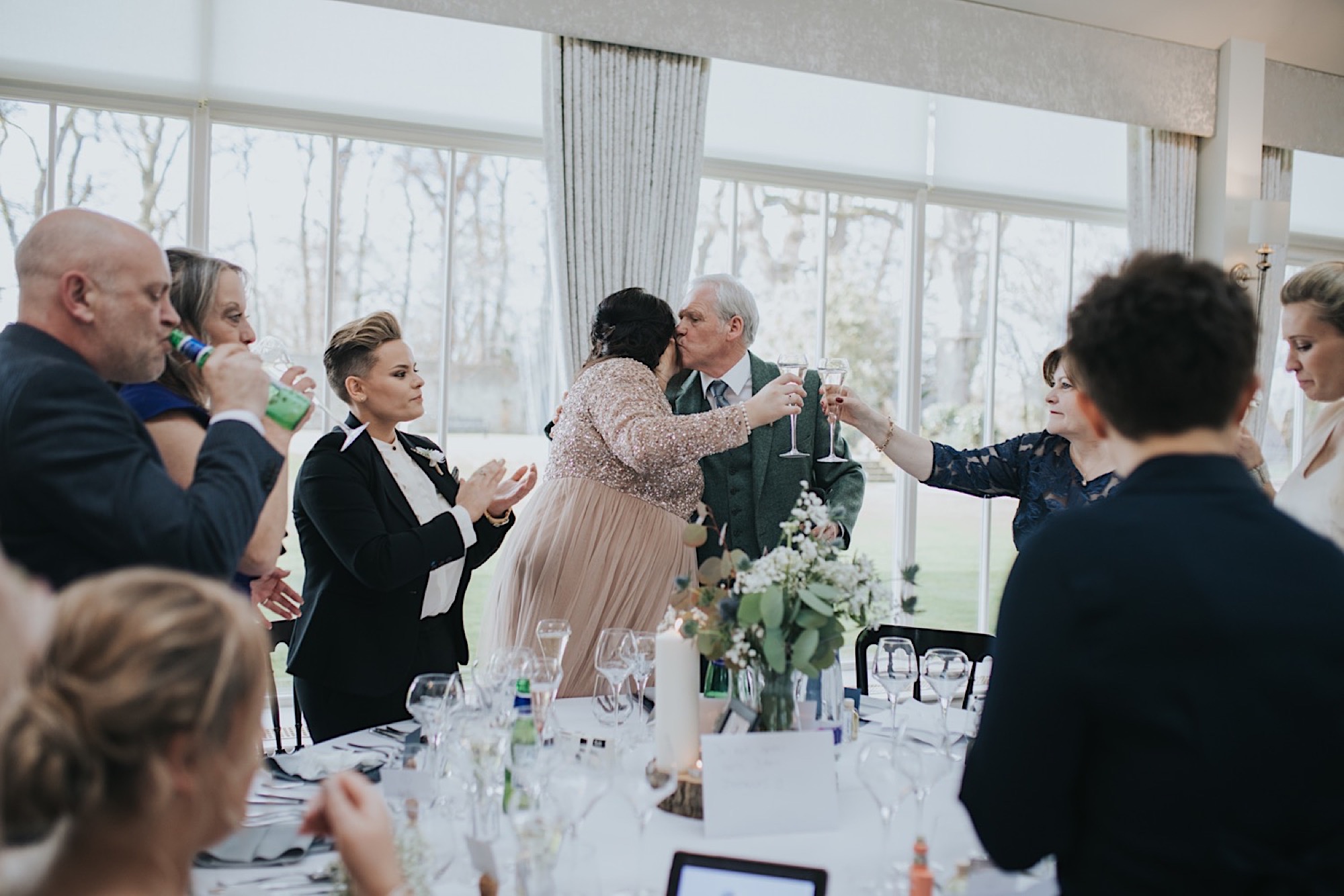 natural stylish edinburgh wedding photographer