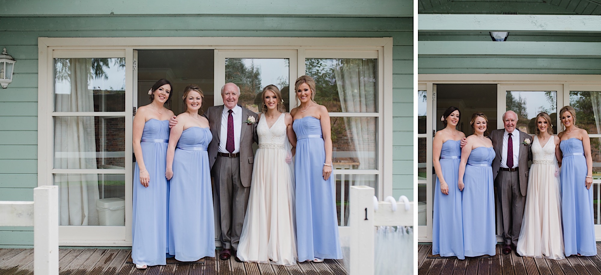 lilac bridesmaid dresses autumn wedding loch lomand