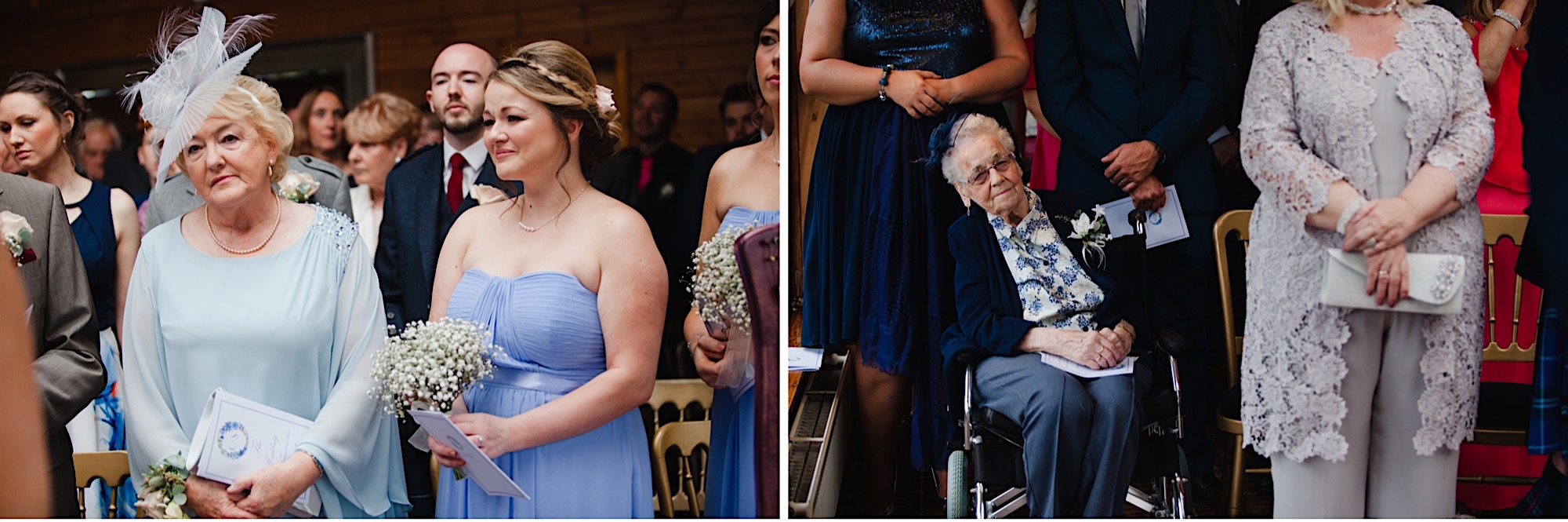 wedding guests reactions during ceremony