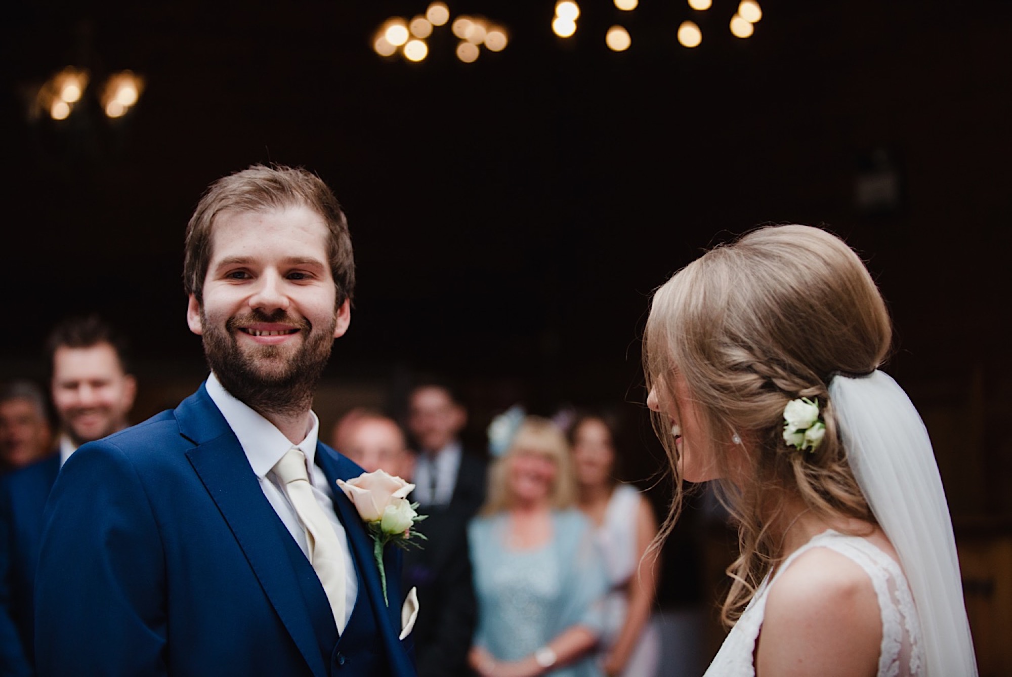 bride and groom saying their vows