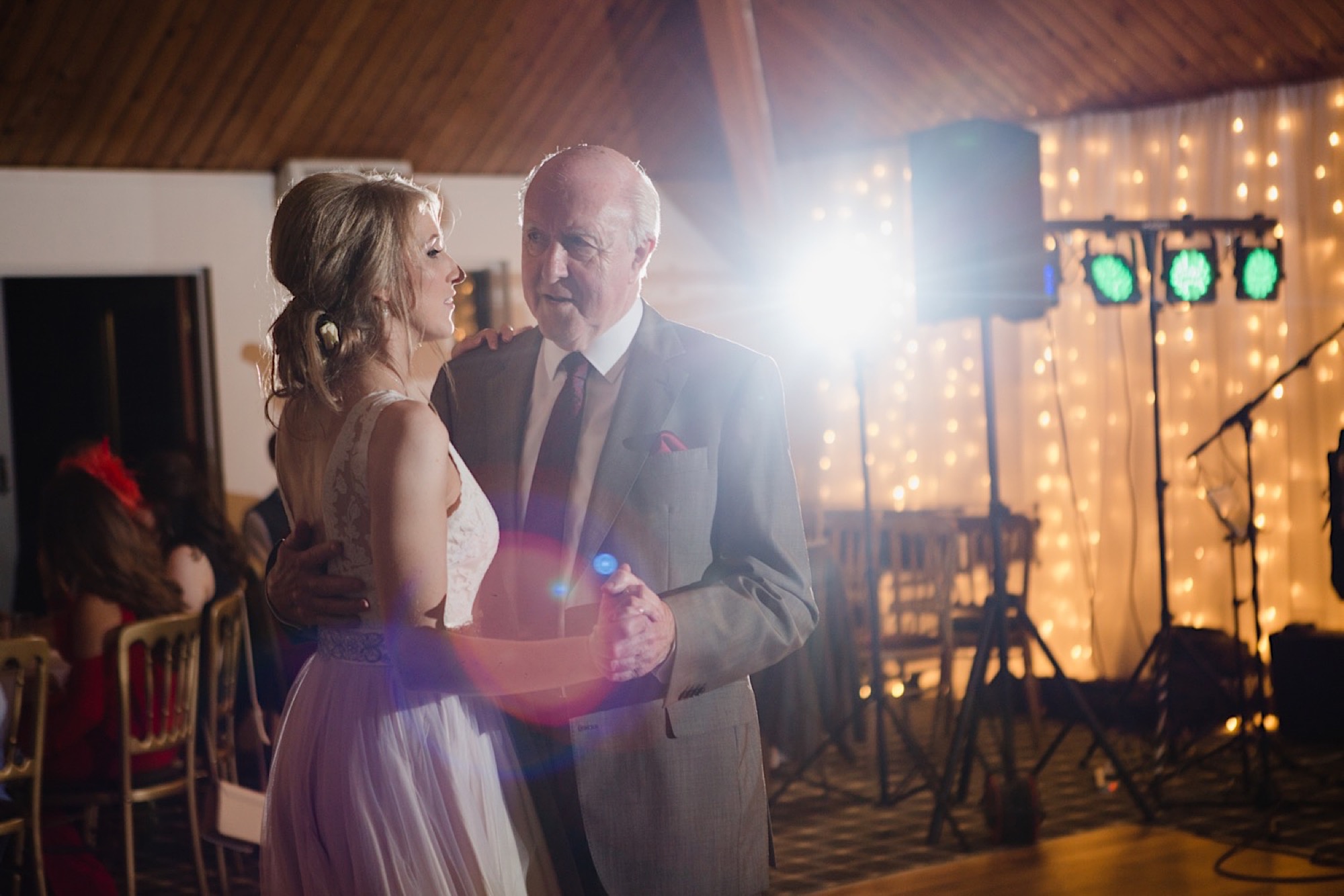 bride dancing with her dad at the cruin loch lomand