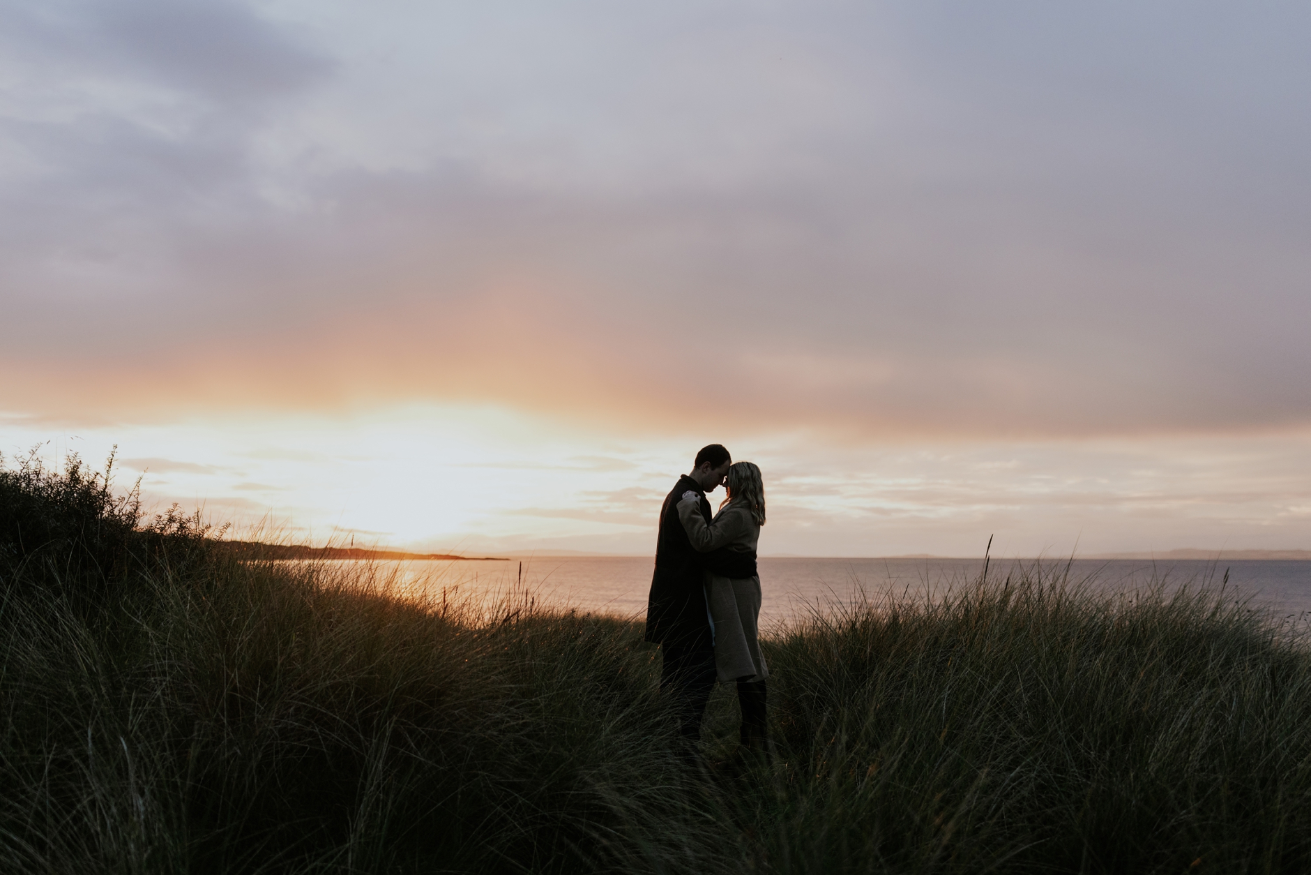 scotland sunset engagement shoot