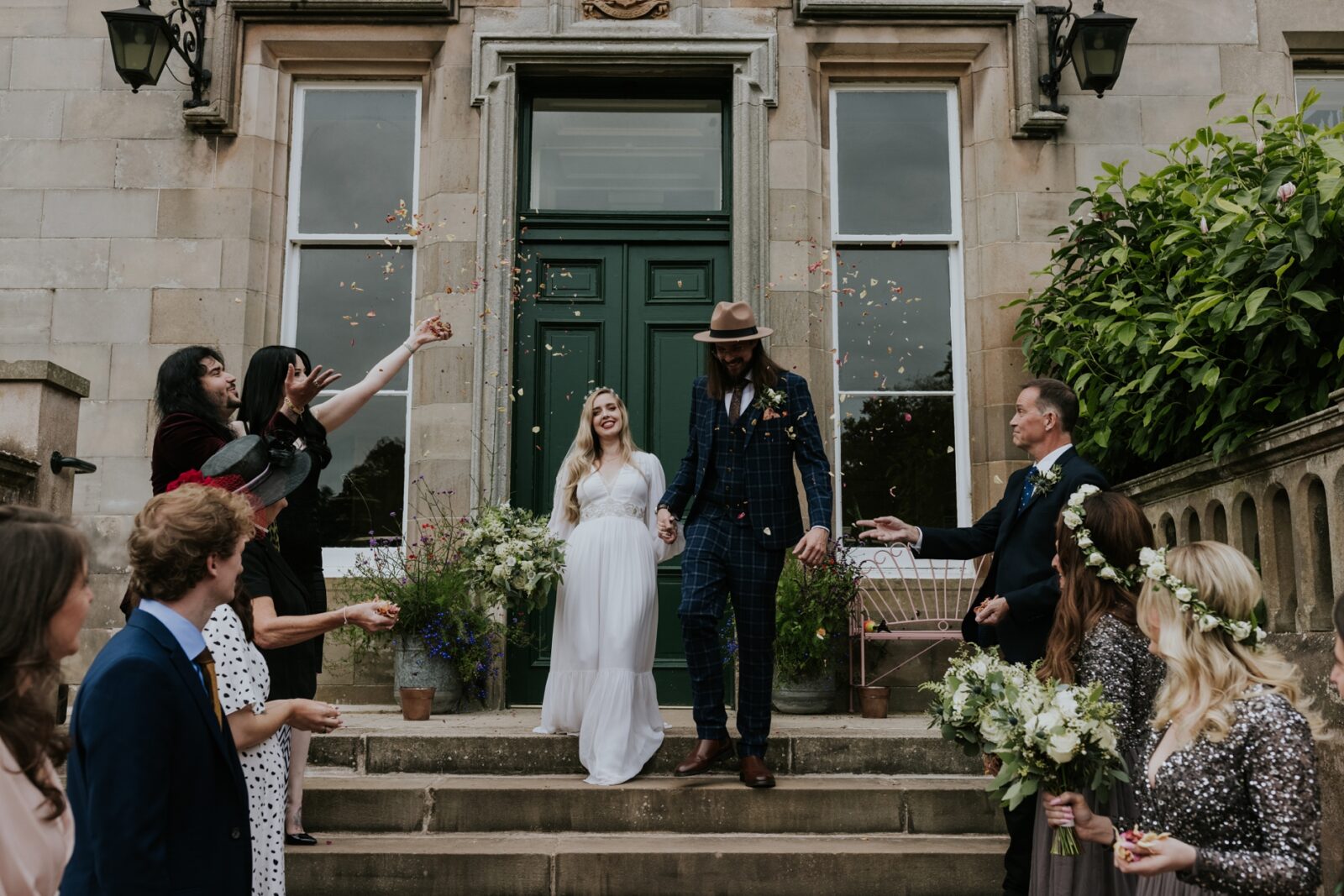 stylish modern scottish wedding photography