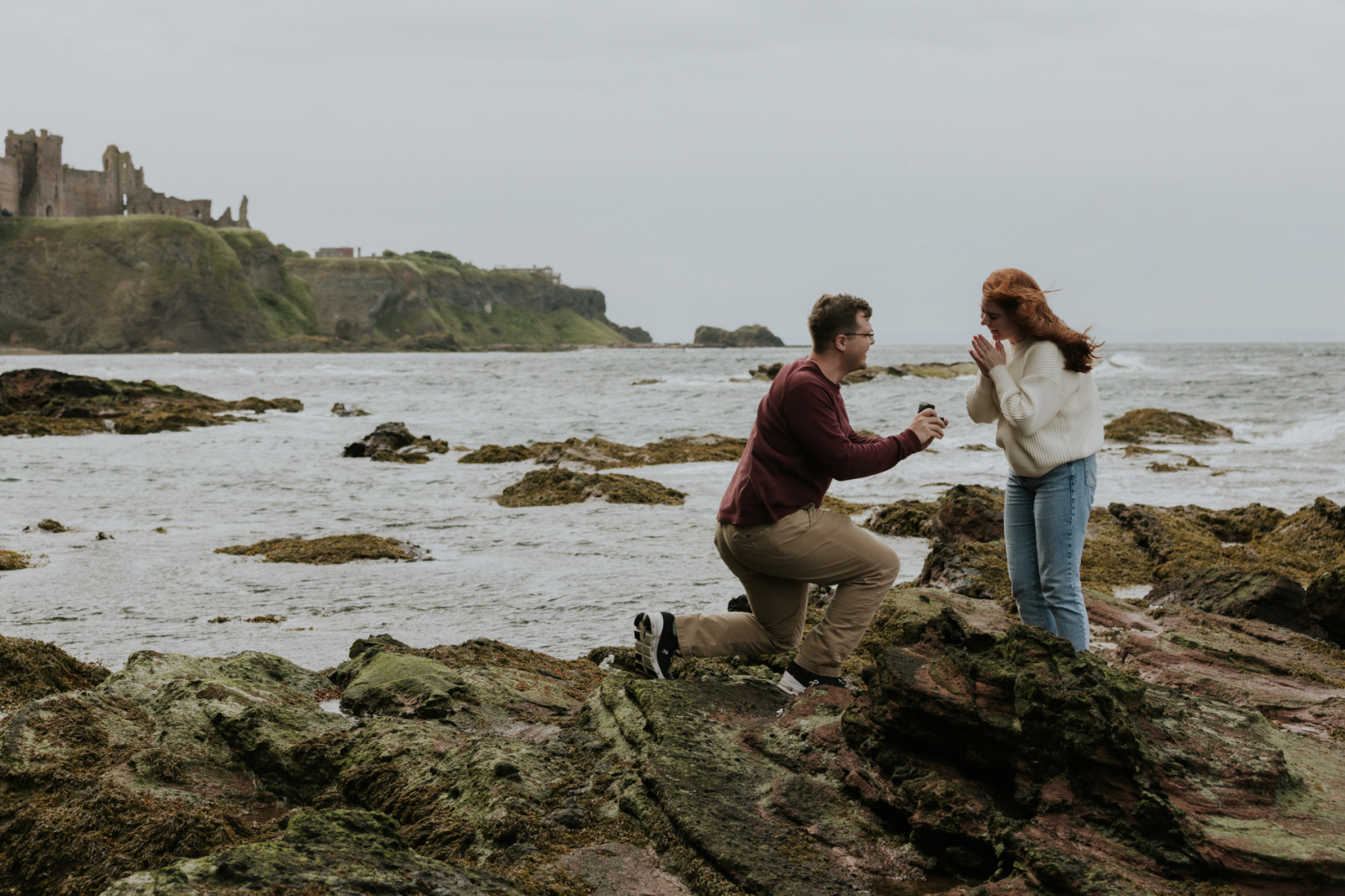 Edinburgh Proposal Photography – Romantic Seaside Proposal